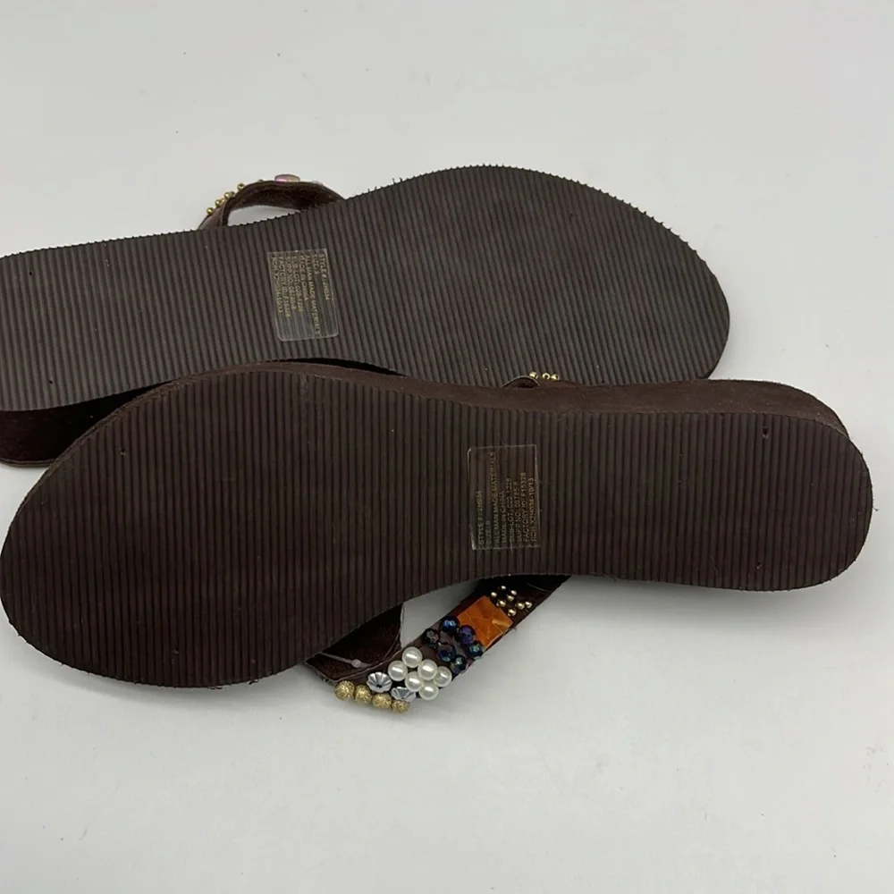 Mixit Brown Sandals with Wedge Heel size 9 NWT